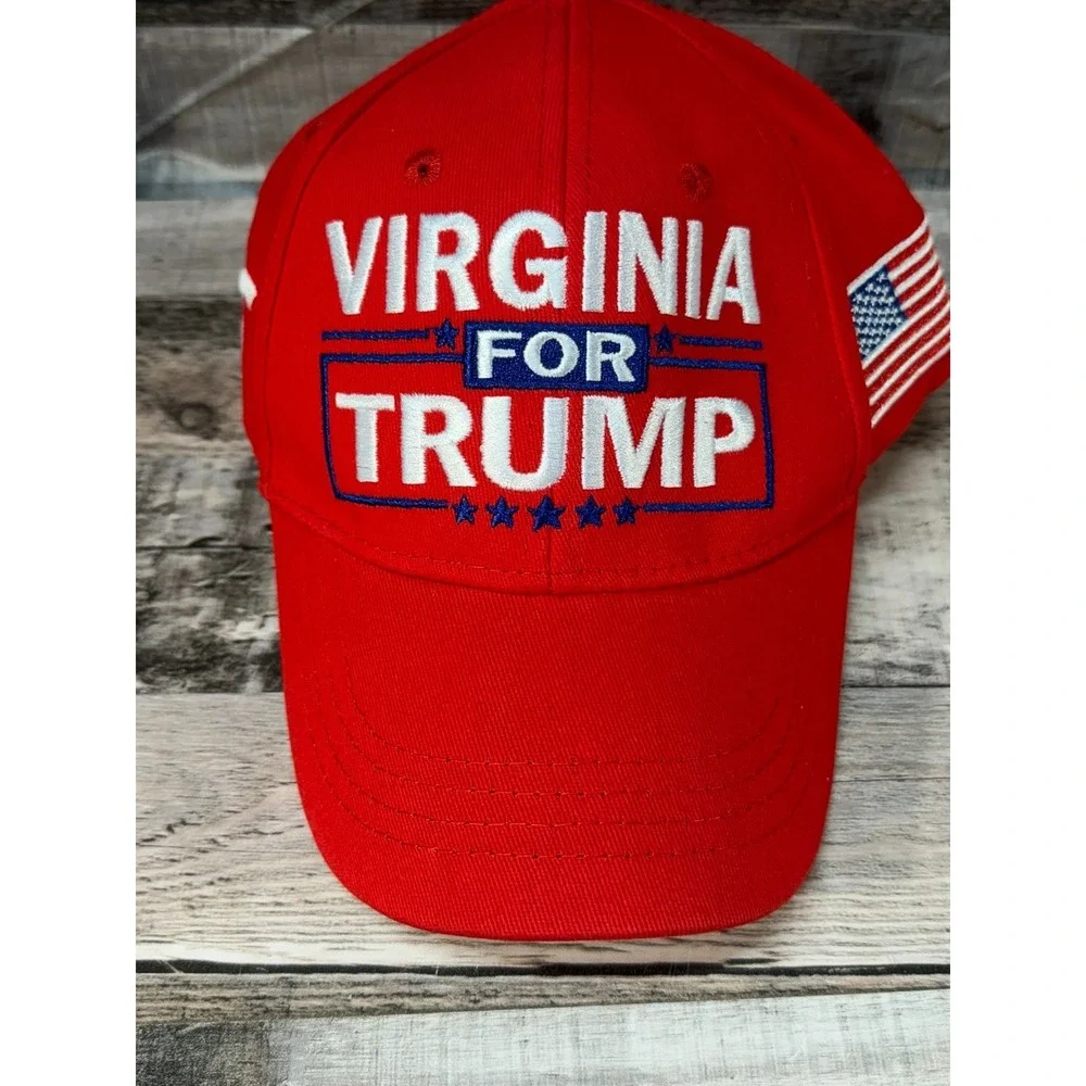 Virginia For‎ Trump Adjustable Hat Red New